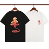 2022男性女性ファッションTシャツデザイナーカジュアルTシャツアニマルプリントピュアカラーサマービーチアウトドアスポーツティー