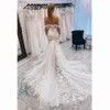 Chic Bohemian Lace Wedding Dress 2022 Off Shoulders Mermaid Boho Wedding Dresses With Train Sexy Backless Country Bridal Gowns Vestidos De Novia Hippie