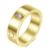 Anillo de amor de diseñador Anillos de corazón para mujeres, hombres, uñas, diamante, anillo de compromiso de boda, joyería de lujo, acero inoxidable, triángulo del día de San Valentín