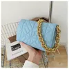 JIANG Soft Pu Leather Chain Shoulder Bag Brand Design Casual Women Purses and Handbag Green Clutch Tote Bags for Women High Quality