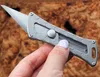 1 pçs faca de bolso pequena EDC de alta qualidade D2 lâmina de cetim TC4 cabo de liga de titânio Mini facas utilitárias externas K1609