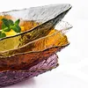 フルーツデザートキャンディー野菜サラダヴィンテージウォータードロップテクスチャミキシングボウルのためのティアドロップ型のガラスボウル