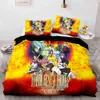 2022 New Style Anime Fairy Tail Duvet Cover Cartoon Kids Bedding Sets with Pillowcases Gift for Friend Decor Home Bedclothes