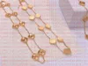 Fashion Classic Lucky Clover 10 Flower Necklace Ladies and Girls Valentine Day Mother's Consigning Jewelry294Q