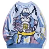 Herrtröjor Harajuku Japansk Anime Grafisk tröja Herr Hip Hop Streetwear Höst Oversize Pullover För Mode Tröjor Herr Olga22