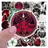 50pcslot Satan Sticker Devil Demon Evil Hell Satanism Sticker Graffiti Stickers för DIY Bagage Laptop Skateboard Motorcykel Bicy2124688