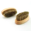 8x4x3cm setole di cinghiale pennello per barba baffi baffi pettine uomo pennelli in legno possono personalizzare il logo