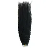 12A Afro Kinky Curly Tape in mongolischen menschlichen Haarverlängerungen pro 20 Prozent gesendet 50 Gramm Remy Haarhautschüsse