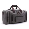 Duffel V￤skor H￶gkvalitativa herrar Canvas Travel Bag Portable Leisure Fitness Business Duffle Stor kapacitet Bagage Bagduffel