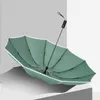 Reflecterende automatische tien-botten drievoudige omgekeerde paraplu voor mannen en vrouwen 210t bashing doek 105 cm diameter oppervlak 220426