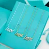 birthday christmas gift 925 silver love necklace wedding statement jewelry pendant necklace1778167