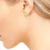 Hoop Huggie – boucles d'oreilles géométriques Vintage en or pour femmes, ensemble de cercles de perles à la mode pour femmes Broncos 2022, bijoux tendance pour femmes, cadeaux