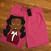 2023 New Summer Cotton Shorts For Men Fashion Multicolor Mens Cartoon Print Short Pants Desinger Clothing Plus Size S-3XL