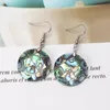 Dangle Lustre Naturel Paua Abalone Shell Crochet Boucles D'oreilles Perle Pendentif Femmes Mode Bijoux GiftsDangle Dale22