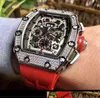 Herrklockor Designer Watches Movement Watches Leisure Business Richa Mechanical Watches Men's Gift PDG4