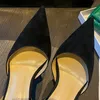 STILETTO HEEL Dress Shoes Aminah Aminah Abdul Jillil Sandals مصمم راينستون راينستون Slingbacks صندل أعلى جودة براءة اختراع جلدية 10.5 سم عالية الكعب 4-11