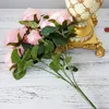 10 Heads big Artificial rose flower bouquet flores artificiales wedding home fall decorations fake flowers fleur artificielle 220524