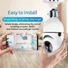 New Smart 2MP 1080p E27 Bulb WiFi Camera PTZ INNTRARED LIGHT VISION SATK