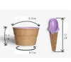 Keukengereedschap Kids Ice Cream Bowls Ice-Cream Cup Paren Bowl Gifts Dessert Container Holder met lepel Kinderen Geschenktoevoer SN4531