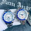 2021 orologio di lusso mens watches 116681 44mm 2トーンゴールドステンレス鋼メンズオートマチックメカニカルウォッチビッグダイヤルクロノグラフ防水モントレデフクル