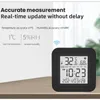 Smart Home Control WiFi -temperatuur en vochtigheidssensor, indoor hygrometermometer met LCD -display werk Alexa Google