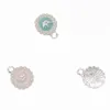 20pcs Cute Small Mix Color DIY Craft Charms For Kids Enamel Pearl Round Shape Crown Pendant Charm For Bracelet /Necklace Making Jewelry