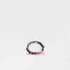 Europa Amerika Mode Halskette Armband Männer Schwarz Silber-farbe Hardware Gravierte V Initialen Blumenmuster Kette Schmuck Sets M00235x