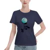 Women's T-Shirt Moon T Shirt Women T-shirts 90s Fashion Printing Cartoon Ladies Print Graphic Top Lady Female Tee Kawaii ClothesWomen's