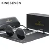 KINGSEVEN Hochwertige Gothic Steampunk Sonnenbrille Polarisierte Männer Frauen Markendesigner Vintage Runde Metallrahmen Sonnenbrille 220514