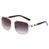 Luxury Metal Sunglasses Women Men Square Sun Glasses Uv400 Eyewear Classic Vintage Shades Goggles