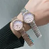 Montre de Luxe Women Watches Importerad japansk kvartsrörelse stålfodral diamantklocka armbandsur