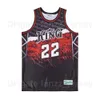 Filme Martin Luther King High School 22 Kawhi Leonard Jerseys Man Basketball Hiphop Team cor preto Black Breathable Hip Hop para os fãs de esporte Pure Cotton Top Quality on Sale