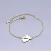 Lien Bracelets Chaîne En Acier Inoxydable Dainty Bébé Pied Charme Bracelet Pour Les Femmes En Gros Super Qualité Haute Poli DropLink Raym22