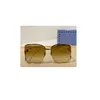 Роскошные квадратные солнцезащитные очки золотые металлические коричневые затененные 1020 Женщины Sonnenbill