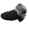 Hundklädkläder för små medelstora hundar husdjur mops chihuahua kläder vinter ruppar valp yorkie kappa jacka med päls s-2xl
