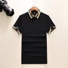 designer Stripe Polo Shirt T koszule wąż polo pszczoły kwiatowe męskie mody High Street Fashion Horse Polo Luksusowa koszulka#8552