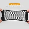 Car Organizer Back Rear Trunk Seat Elastic String Net Magic Sticker Universal Mesh Storage Bag Pocket Double-deck Cage Auto