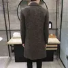 Men's Wool & Blends M.Y.FANTASY 2022 Men Coats Casual Long Top Mens Thick Trench Fashion Warm Coat Lapel Spring Autumn Overcoat Plus Size 5X T220810