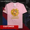 Armenia T-shirt gratuit Nom de bricolage personnalisé Numéro 100 coton t-shirts hommes femmes lâches décontractées arménien arme drapeau T-shirt 220616