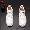2022 Korean Style Fashion Wedding Dress Party Shoes Breathable Non-slip Lace-Up Men Casual Platform Sneakers Round Toe Vulcanized Business Driving Walking Loafers