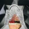 Boîte en acrylique transparent sac de soirée Femmes Summer Handle Dinner Plans d'embrayage Médies Crystal Transparent Crystal Sac à main de haute qualité 2207157439829