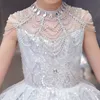 2022 Nouvelles belles robes de fille de fleur pour la fête de mariage vestido pour tout-petit des enfants robe d'anniversaire communion paillette de fête de fête robes de fille