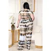 Women's Plus Size Tracksuits Women Two Piece Sets Tie Dye Print Shirt And Wide Leg Pants 2022 Summer Tracksuit Outfit Sexy Female Fashion Cl