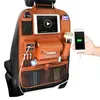 Bilorganisatör Läder Auto Portable Luxury Clean Back Seat Storage Bag