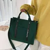 Harajuku tuval kadın çanta basit omuz çantaları vintage crossbody çanta gündelik büyük kapasiteli çanta büyük alışveriş cüzdan 220608