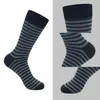 Men's Socks Men's Stockings Large Size Striped Solid Color10 PAIRS Business Sock Autumn And Winter Thick Foreign Trade SocksMen's