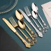 Stainless Steel Steak Knife Fork Coffee Milk Stirring Spoon Vegetable Fruit Salad Forks Western Knife Kitchen Tableware Set BH6685 WLY