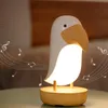Novelty Lighting Bird LED Night Light USB Rechargeable Bedroom Luminaria Table Lamp Dimmable Home Bluetooth Speaker Girlfriend GiftNovelty