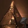 سلاسل LED عيد الميلاد زخرفة الأضواء النجوم 8 أوضاع الإضاءة مقاومة للماء لعيد ميلاد حفل زفاف خيالية