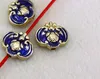 Distanziatore placcato in lega d'argento tibetano rosso Perline distanziatrici perline sciolte Connettori per braccialetti per creazione di gioielli fai-da-te fg4s